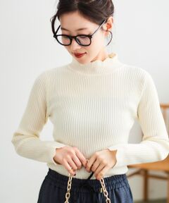 le.coeur blanc / ルクールブラン ニット・セーター | フリルリブニット
