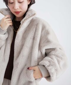 le.coeur blanc / ルクールブラン ブルゾン | フェイクファーブルゾン