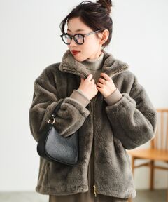 le.coeur blanc / ルクールブラン ブルゾン | フェイクファーブルゾン