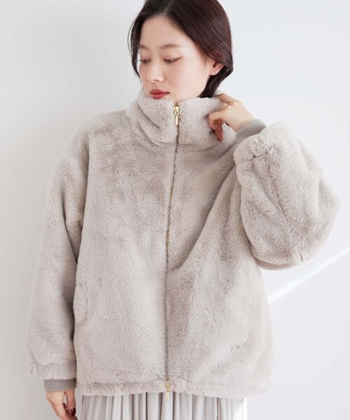 le.coeur blanc / ルクールブラン ブルゾン | フェイクファーブルゾン | 詳細12