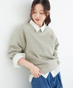 le.coeur blanc / ルクールブラン スウェット | 《手洗い可能》ラグランラメスウェット