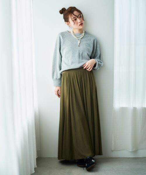 le.coeur blanc / ルクールブラン スウェット | 《手洗い可能》ラグランラメスウェット | 詳細11