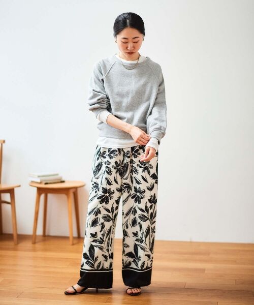 le.coeur blanc / ルクールブラン スウェット | 《手洗い可能》ラグランラメスウェット | 詳細18