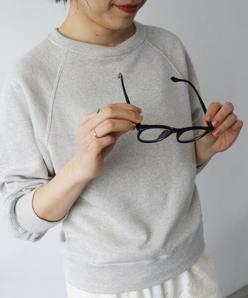 le.coeur blanc / ルクールブラン スウェット | 《手洗い可能》ラグランラメスウェット | 詳細24