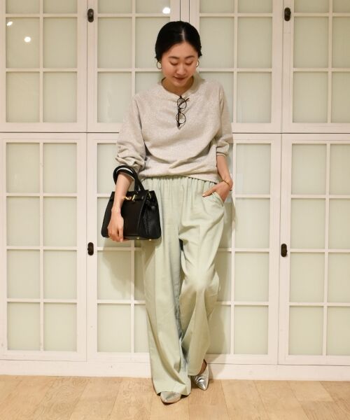 le.coeur blanc / ルクールブラン スウェット | 《手洗い可能》ラグランラメスウェット | 詳細29