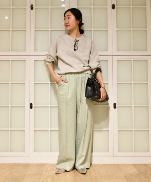 le.coeur blanc / ルクールブラン スウェット | 《手洗い可能》ラグランラメスウェット | 詳細30