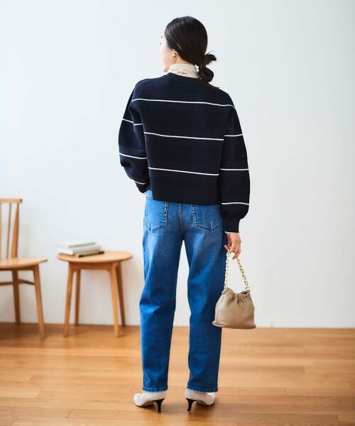 le.coeur blanc / ルクールブラン ニット・セーター | マルチボーダーエステルニットプルオーバー | 詳細10