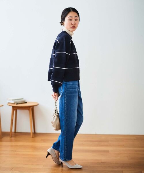 le.coeur blanc / ルクールブラン ニット・セーター | マルチボーダーエステルニットプルオーバー | 詳細11