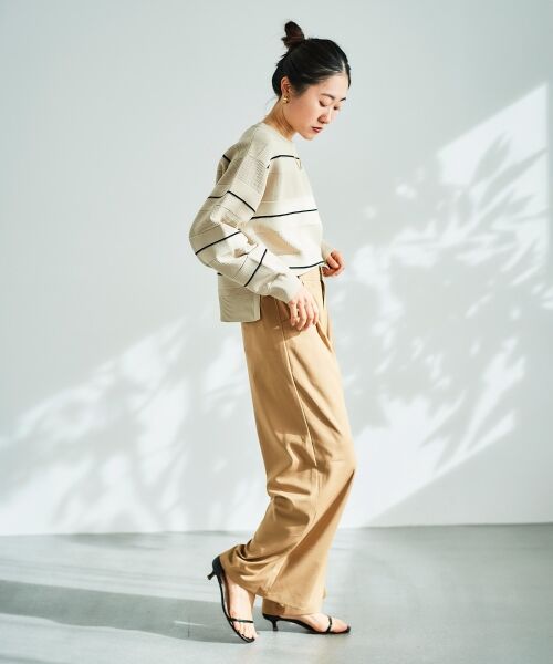 le.coeur blanc / ルクールブラン ニット・セーター | マルチボーダーエステルニットプルオーバー | 詳細23