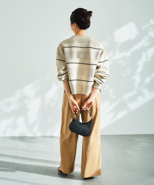 le.coeur blanc / ルクールブラン ニット・セーター | マルチボーダーエステルニットプルオーバー | 詳細24