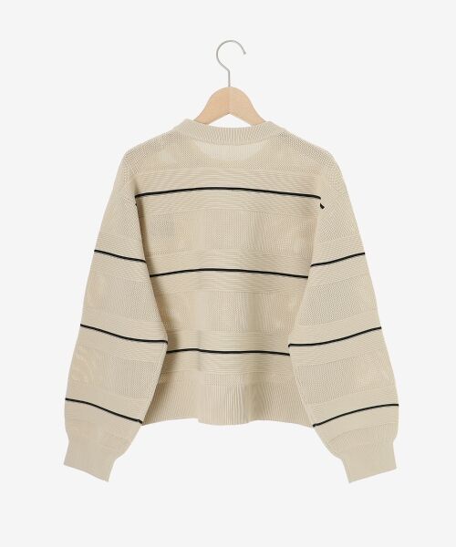 le.coeur blanc / ルクールブラン ニット・セーター | マルチボーダーエステルニットプルオーバー | 詳細26