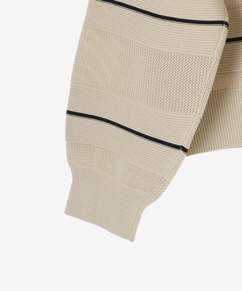 le.coeur blanc / ルクールブラン ニット・セーター | マルチボーダーエステルニットプルオーバー | 詳細28
