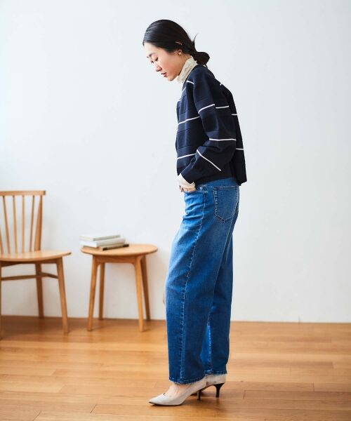 le.coeur blanc / ルクールブラン ニット・セーター | マルチボーダーエステルニットプルオーバー | 詳細9