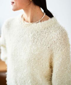 le.coeur blanc / ルクールブラン ニット・セーター | チュール×フェザープルオーバー