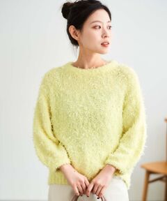 le.coeur blanc / ルクールブラン ニット・セーター | チュール×フェザープルオーバー