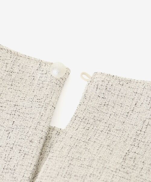 le.coeur blanc / ルクールブラン シャツ・ブラウス | ツィードペプラムノーカラーブラウス | 詳細18