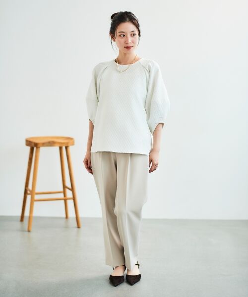 le.coeur blanc / ルクールブラン シャツ・ブラウス | 《手洗い可能》小花ラメジャガードプルオーバー | 詳細17