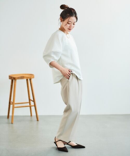 le.coeur blanc / ルクールブラン シャツ・ブラウス | 《手洗い可能》小花ラメジャガードプルオーバー | 詳細19