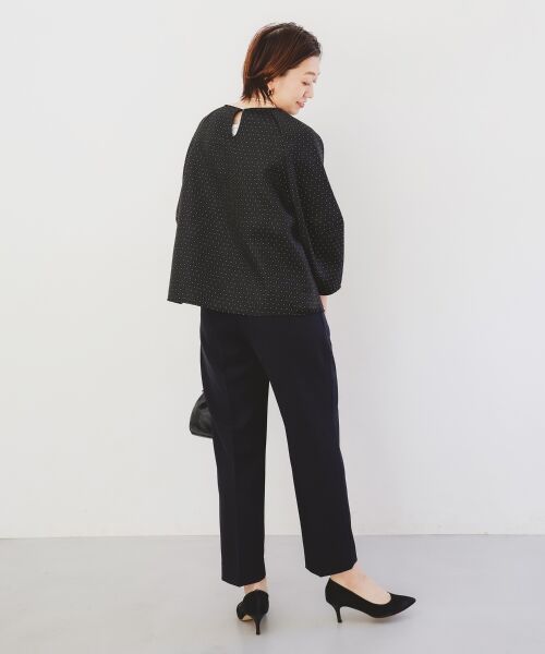 le.coeur blanc / ルクールブラン シャツ・ブラウス | 《手洗い可能》小花ラメジャガードプルオーバー | 詳細7