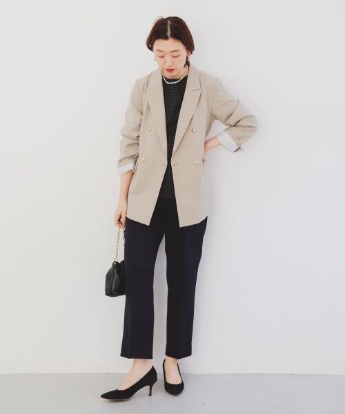 le.coeur blanc / ルクールブラン シャツ・ブラウス | 《手洗い可能》小花ラメジャガードプルオーバー | 詳細9