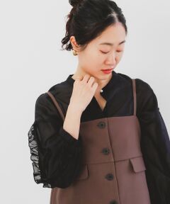 le.coeur blanc / ルクールブラン シャツ・ブラウス | 《手洗い可能》ブライトシアーローンフリルスリーブブラウス