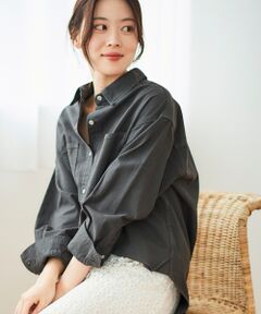 le.coeur blanc / ルクールブラン シャツ・ブラウス | ダブルポケットカラーオーバーシャツ