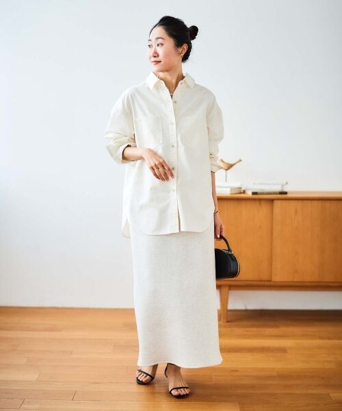 le.coeur blanc / ルクールブラン シャツ・ブラウス | ダブルポケットカラーオーバーシャツ | 詳細13