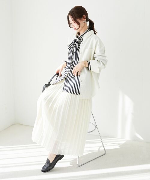 le.coeur blanc / ルクールブラン シャツ・ブラウス | ダブルポケットカラーオーバーシャツ | 詳細16