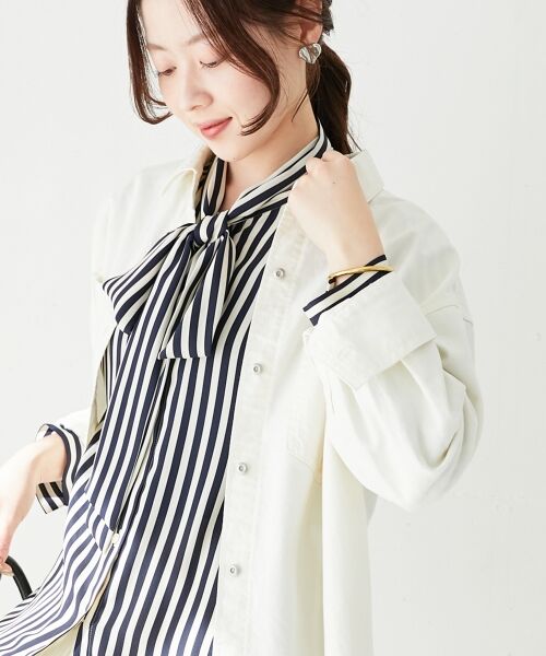 le.coeur blanc / ルクールブラン シャツ・ブラウス | ダブルポケットカラーオーバーシャツ | 詳細17