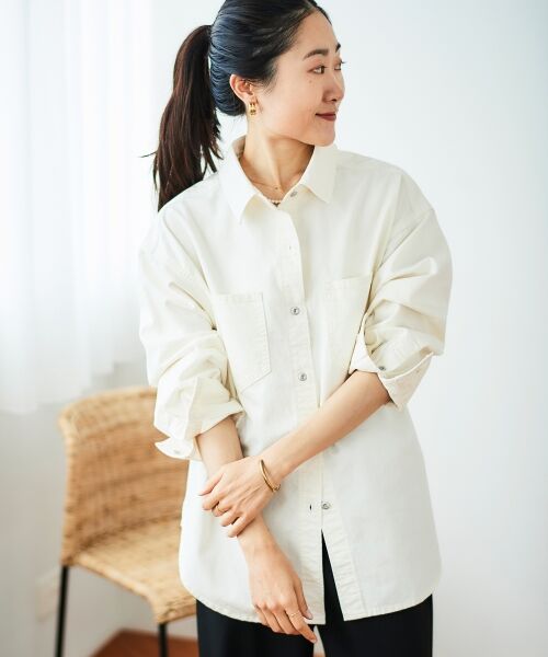 le.coeur blanc / ルクールブラン シャツ・ブラウス | ダブルポケットカラーオーバーシャツ | 詳細2