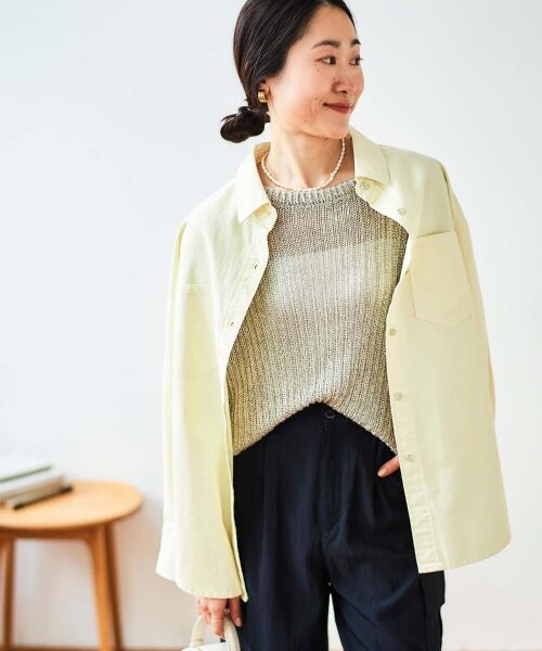 le.coeur blanc / ルクールブラン シャツ・ブラウス | ダブルポケットカラーオーバーシャツ | 詳細29