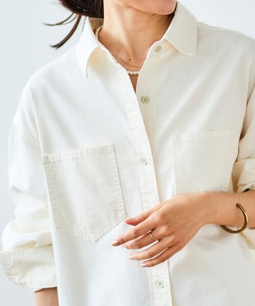 le.coeur blanc / ルクールブラン シャツ・ブラウス | ダブルポケットカラーオーバーシャツ | 詳細4
