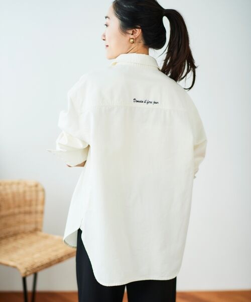 le.coeur blanc / ルクールブラン シャツ・ブラウス | ダブルポケットカラーオーバーシャツ | 詳細6