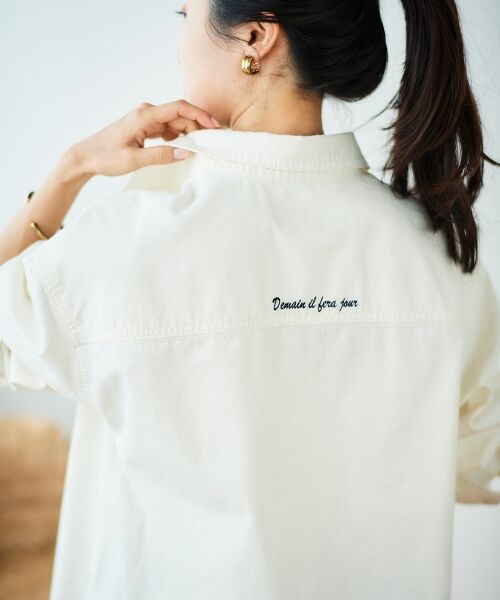 le.coeur blanc / ルクールブラン シャツ・ブラウス | ダブルポケットカラーオーバーシャツ | 詳細7