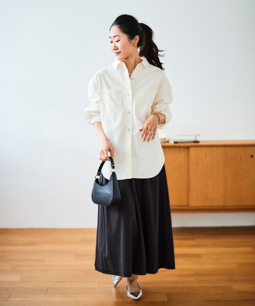 le.coeur blanc / ルクールブラン シャツ・ブラウス | ダブルポケットカラーオーバーシャツ | 詳細8