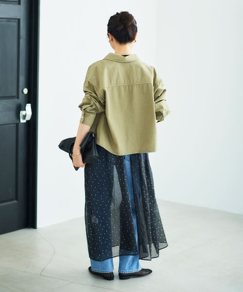 le.coeur blanc / ルクールブラン シャツ・ブラウス | パールボタンコンパクトシャツ | 詳細13