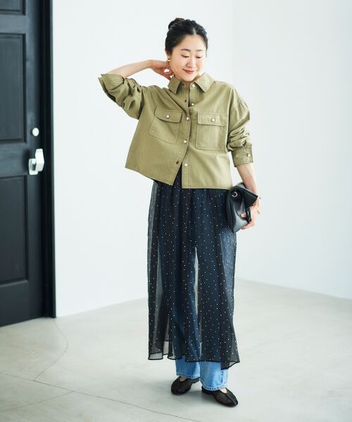 le.coeur blanc / ルクールブラン シャツ・ブラウス | パールボタンコンパクトシャツ | 詳細15