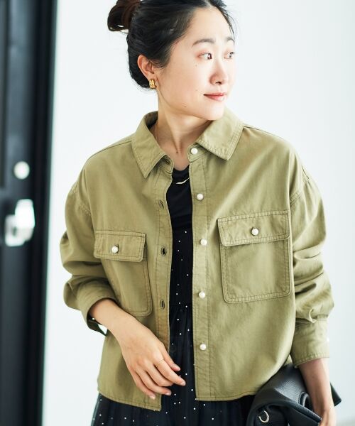 le.coeur blanc / ルクールブラン シャツ・ブラウス | パールボタンコンパクトシャツ | 詳細2