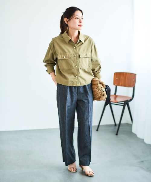 le.coeur blanc / ルクールブラン シャツ・ブラウス | パールボタンコンパクトシャツ | 詳細20