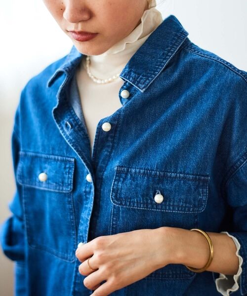 le.coeur blanc / ルクールブラン シャツ・ブラウス | パールボタンコンパクトシャツ | 詳細27