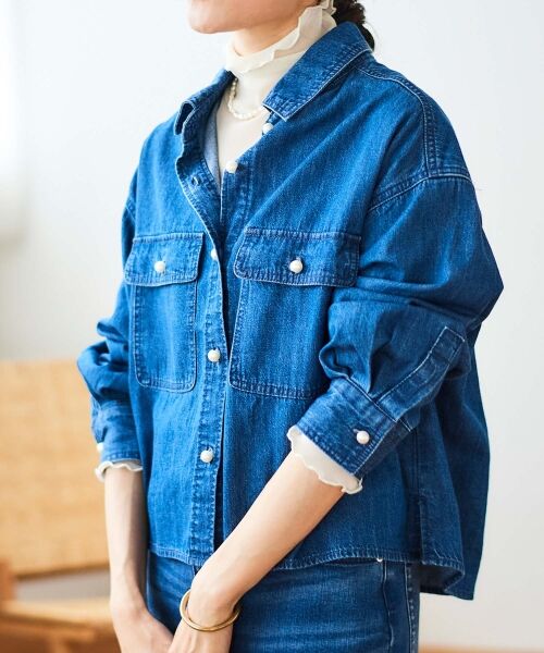 le.coeur blanc / ルクールブラン シャツ・ブラウス | パールボタンコンパクトシャツ | 詳細28