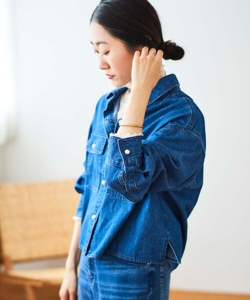 le.coeur blanc / ルクールブラン シャツ・ブラウス | パールボタンコンパクトシャツ | 詳細30