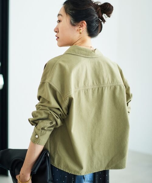 le.coeur blanc / ルクールブラン シャツ・ブラウス | パールボタンコンパクトシャツ | 詳細7