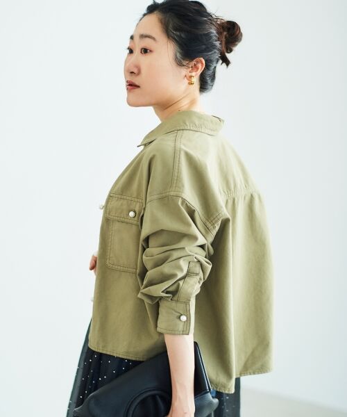 le.coeur blanc / ルクールブラン シャツ・ブラウス | パールボタンコンパクトシャツ | 詳細8