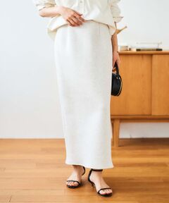 le.coeur blanc / ルクールブラン ロング・マキシ丈スカート | ジャガードダンボールタイトスカート