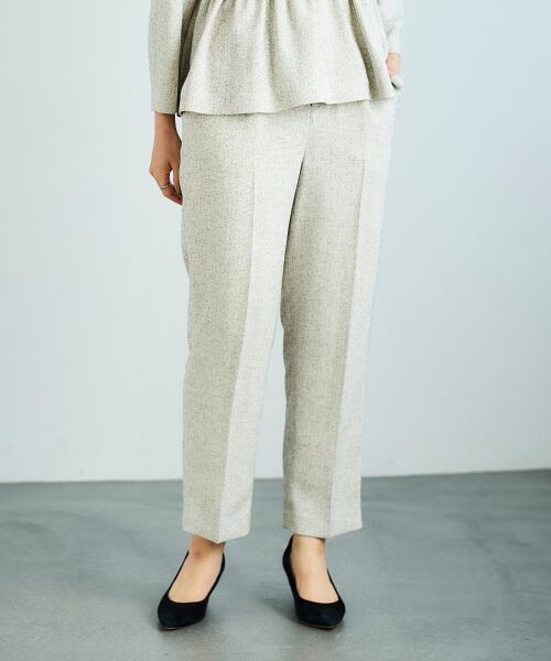 le.coeur blanc / ルクールブラン その他パンツ | ツィードタックテーパードパンツ | 詳細10