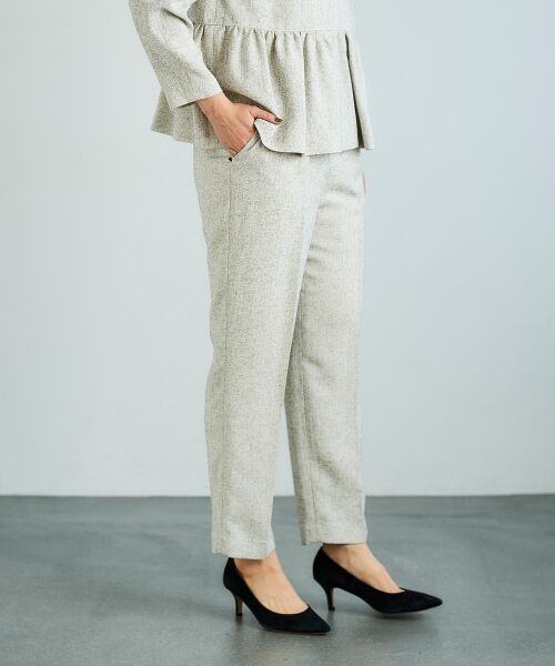 le.coeur blanc / ルクールブラン その他パンツ | ツィードタックテーパードパンツ | 詳細11