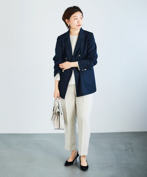 le.coeur blanc / ルクールブラン その他パンツ | ツィードタックテーパードパンツ | 詳細12