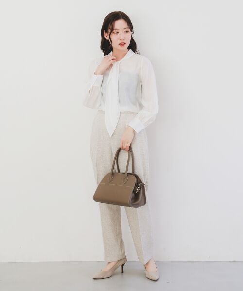 le.coeur blanc / ルクールブラン その他パンツ | ツィードタックテーパードパンツ | 詳細16