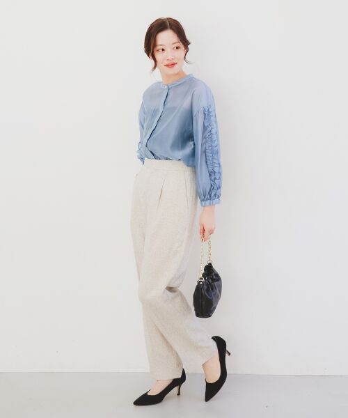 le.coeur blanc / ルクールブラン その他パンツ | ツィードタックテーパードパンツ | 詳細19